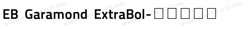 EB Garamond ExtraBol字体转换